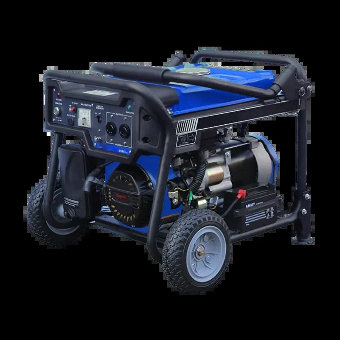 KINBOOST KB2200-L petrol generator, blue open-frame set with carry handles